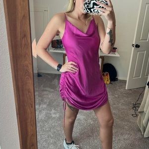 Free People Day to Night Convertible Slip Dress in Berry